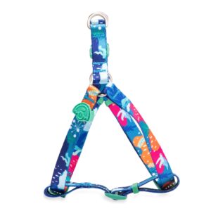 Designer Pooch Step-In Harness Under the Sea Blue