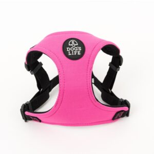 X Dog Neoprene Soft Dog Harness Hot Pink