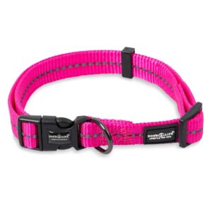Reflective Supersoft Webbing Collar Hot Pink