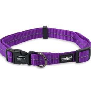 Reflective Supersoft Webbing Collar Purple