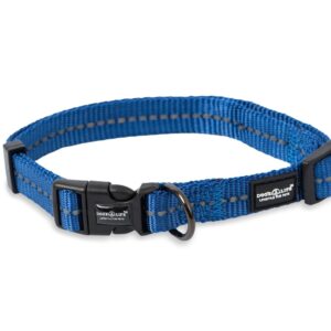 Reflective Supersoft Webbing Collar Yale Blue