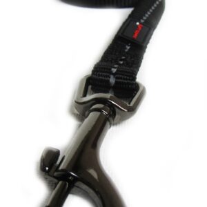 Reflective Supersoft Webbing Leash Black