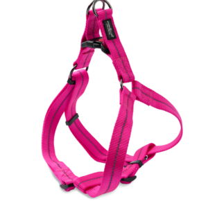 Reflective Supersoft Webbing Step-In Harness Hot Pink