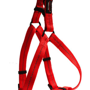 Reflective Supersoft Webbing Step-In Harness Red