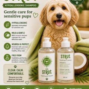 Strut Hypoallergenic Shampoo - for dogs with sensitive skin [500ml]