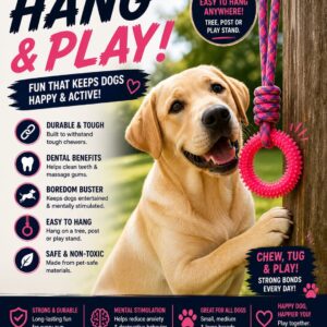 Round Spiked Ball Pet Dog Tug Interactive Rope Toy