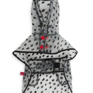 Dog Raincoat - Clear with Dots