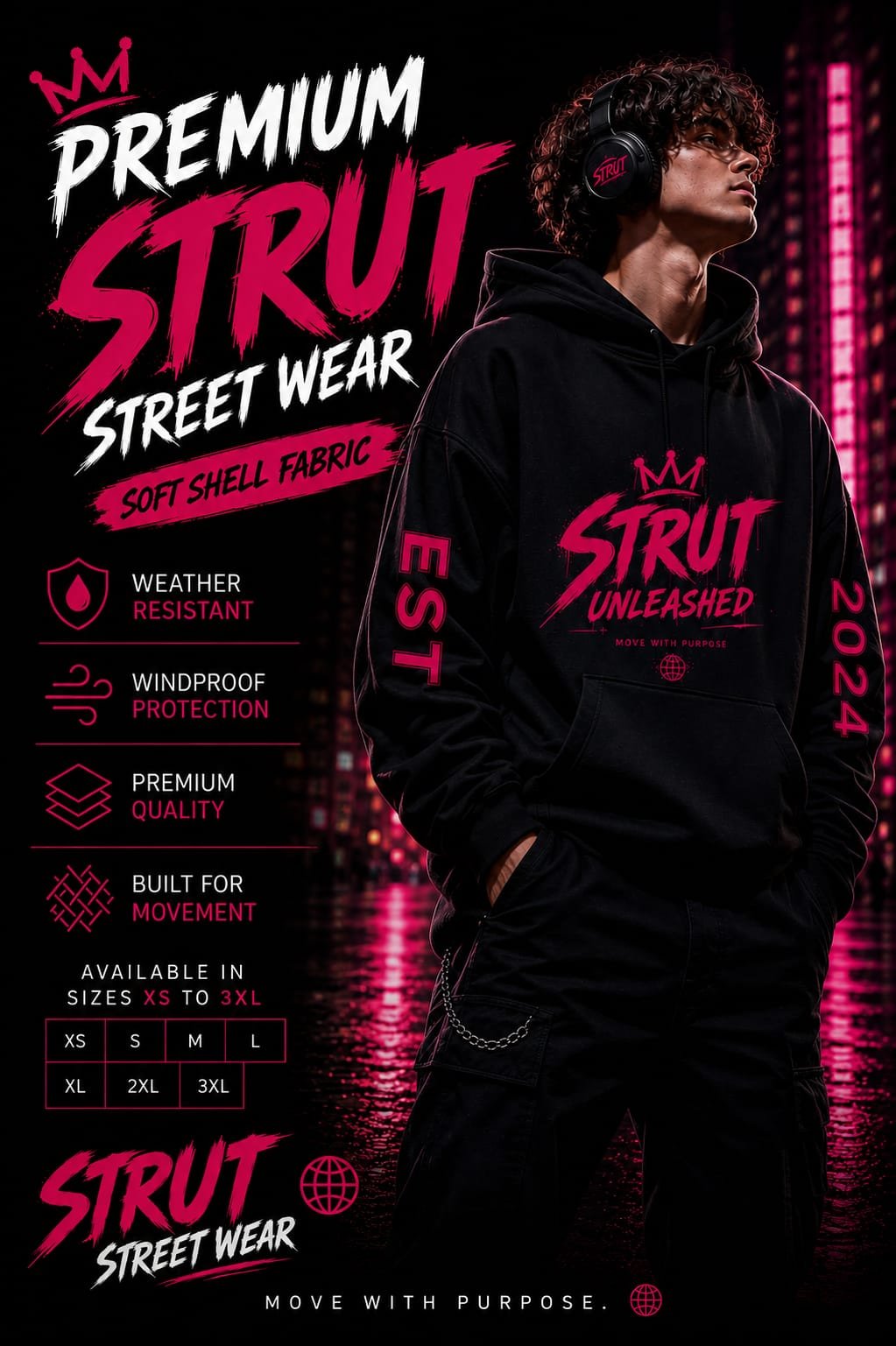 STRUT HUMAN HOODIE